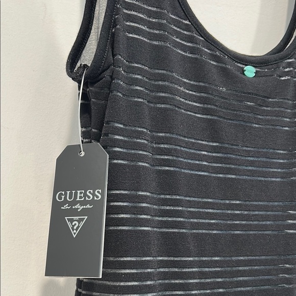 Guess Jet Black contrast stripe tank  Mini Dress women’s medium new w tag - Picture 9 of 9